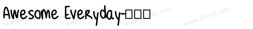 Awesome Everyday字体转换